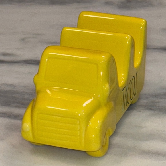 Rae Dunn Yellow Taco Truck holder Ceramic Artisan Collection by Magenta - Picture 5 of 7